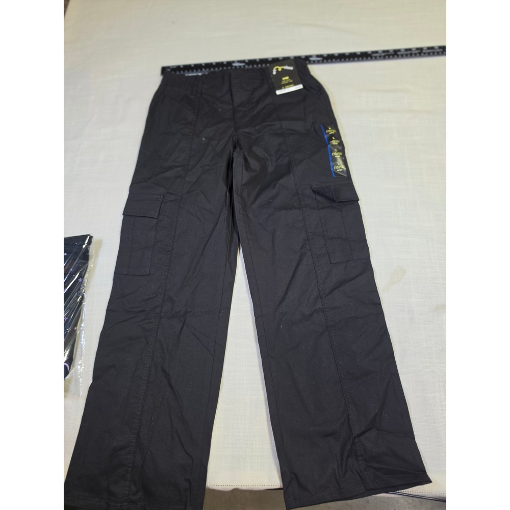 Art Class Boys Cargo Pants Black Mid Rise Relaxed Leg Size L 10/12 NWT